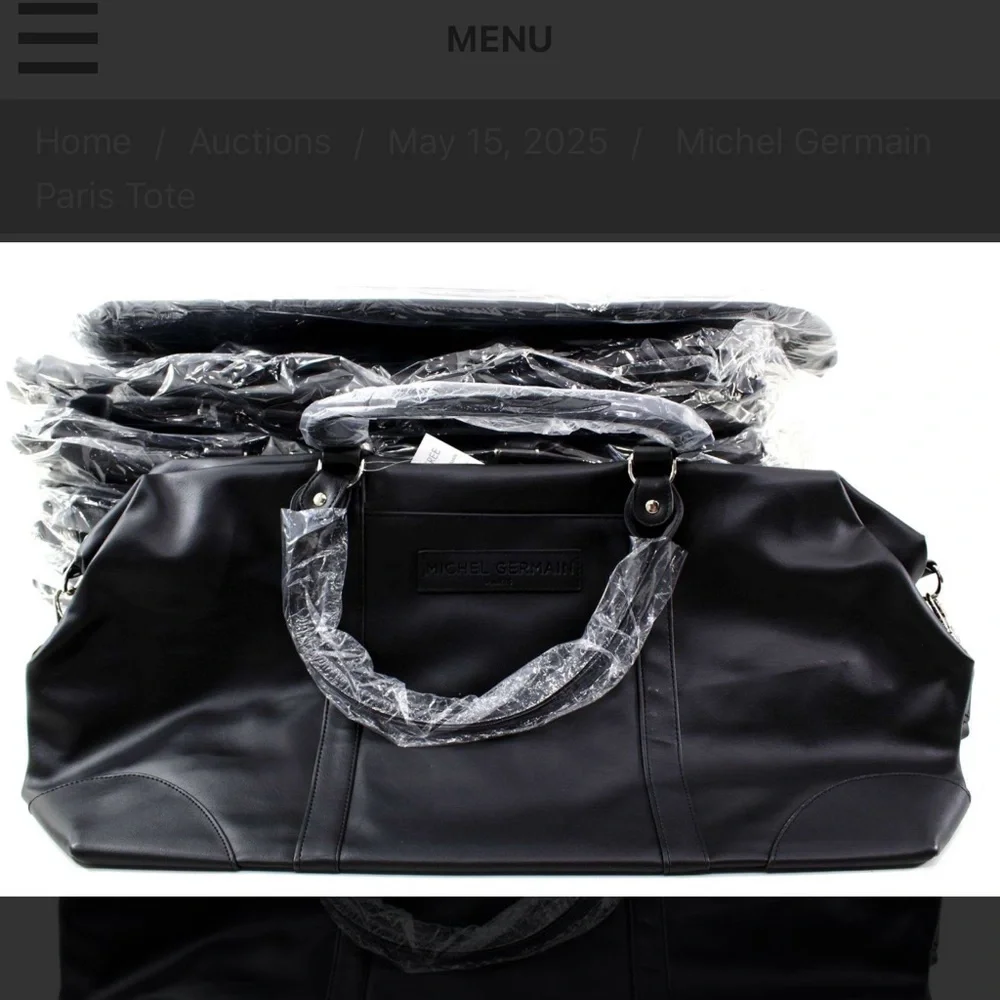 Michel Germain black tote bag. NWT